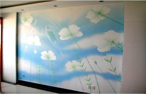 凤台画墙绘怎么画好白云的蓬松感？