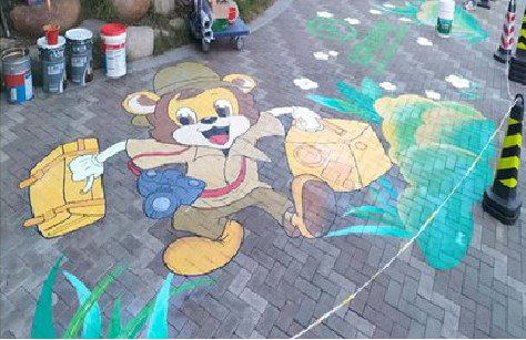 凤台夏季画地面彩绘会遇到的问题