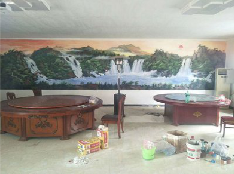 凤台墙绘-写实风景