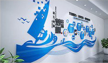 凤台海浪主题文化墙如何设计？