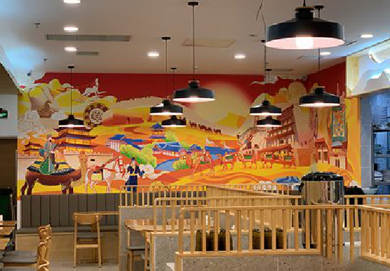 凤台商业空间彩绘介绍。