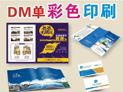 凤台单页印刷，色彩搭配简单。