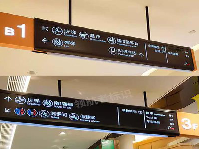 凤台如何通过商场标识牌引导客流分布？